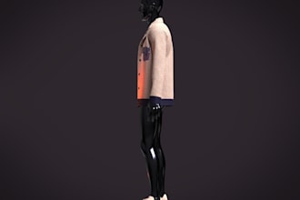 create custom 3d clothing designs and realistic fashion models for virtual world