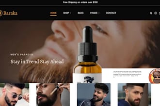 design beard oil shopify beard care store hair care website beard barber store