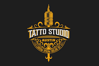 draw logo for tattoo studio and tattoo artist