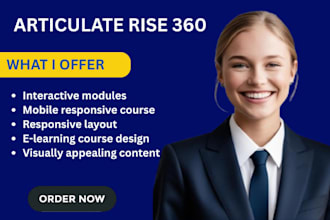 design interactive elearning course in articulate rise 360