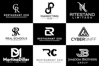 do modern monogram luxury fashion clothing brand logo design