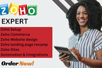 setup zoho commerce zoho sites redesign zoho website zoho landing page