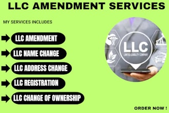 do llc dissolution, llc amendment, llc address change