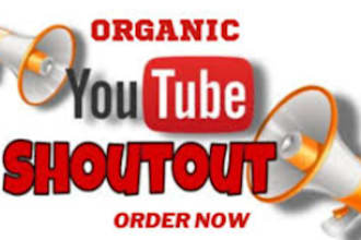 do USA youtube promotion, yt shoutout to gain more subscribers and engagement