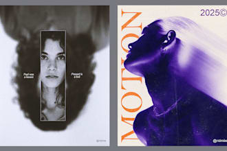 create an eye catching impactful poster or music album cover