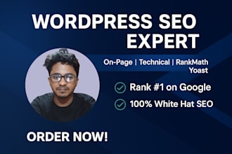 do wordpress on page SEO with rankmath or yoast