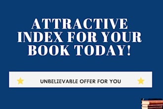 create a professional index for your book within a day