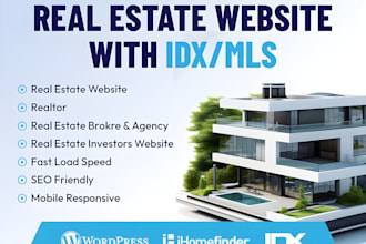build realtor, agent real estate website with idx mls integration in wordpress