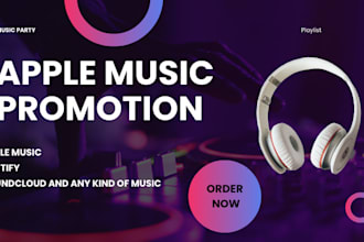 do organic apple music and spotify promotion to USA UK audience