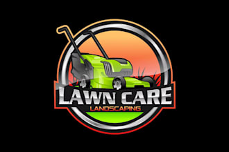create landscape and lawn care logo