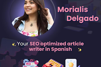 write SEO optimized articles in spanish