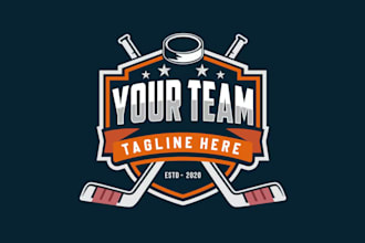 do hockey, gaming, sports, and basketball logo design