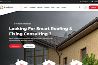 design roofing website roof repair website home repair home remodeling website