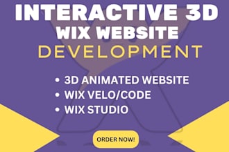 do wix website design, wix studio 3d animation, wix website, wix studio website