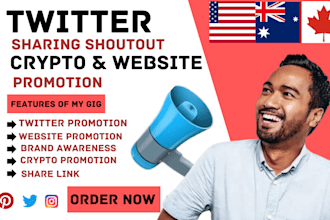website link promotion twitter share shoutout amazon crypto fg ig to UK USA