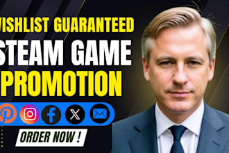 steam game promotion,  roblox game promotion, pc game, discord marketing