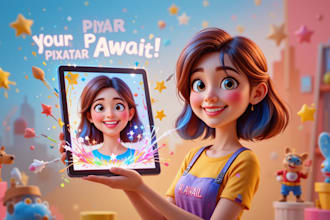 create your custom 3d pixar avatar fast professional or fun