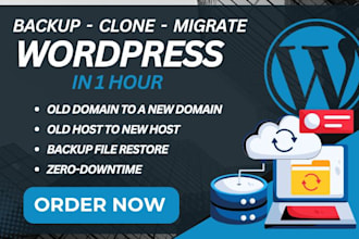 migrate, clone, or backup your wordpress website with zero downtime