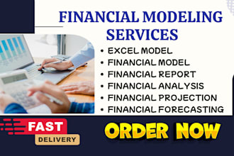 build excel financial model, analysis report, forecasts, budgeting, projections