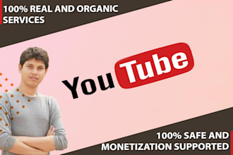 do organic youtube video and channel promotion for monetization