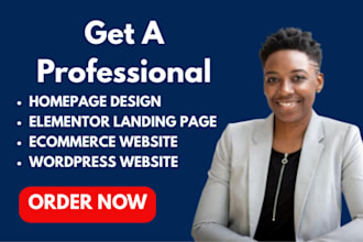 do homepage design, wordpress landing page design, elementor landing page design