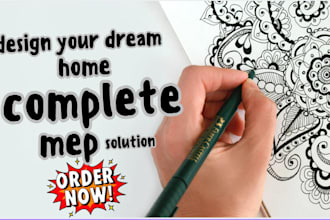 create mep plans, electrical, plumbing, hvac, and city permit drawings