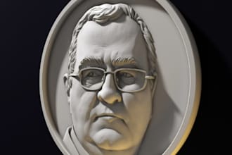 sculpt printable 3d coin model 3d bas relief wall art 3d coin animation