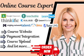 setup mighty network moodle kajabi ispring lms thinkfic teachable podia skool
