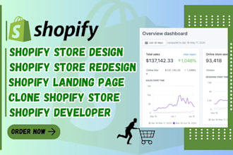 do shopify store design, redesign shopify website, set up shopify store