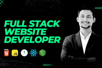 build or rebuild website development as  full stack developer and design website