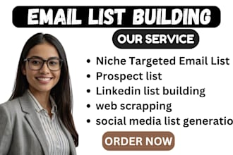 create targeted niche email list finding valid email and email list building