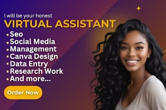 be your creative virtual assistant and administrative executive assistant