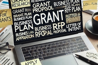 research grant writing and submission, proposal, business plan, application