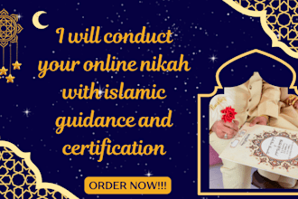 conduct your online nikah with islamic guidance and certification