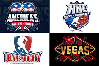 do hockey team jersey or sports club logo design