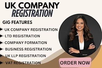 be your business consultant for UK company registration