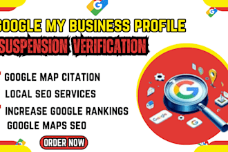 setup, reinstate suspended google my business profile, gnb profile verification