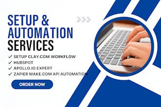 setup clay com workflow hubspot apollo io expert zapier makecom api automation