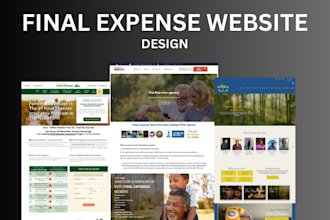 design final expense website, final expense landing page for final expense leads