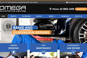 design mechanic website car rental website auto detailing car service website