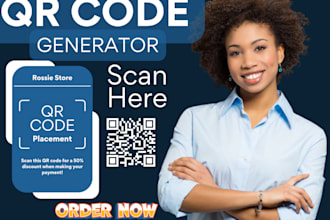 design a custom qr code logo, business card and stationary