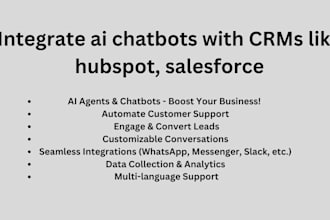 integrate ai chatbots with crms like hubspot, salesforce