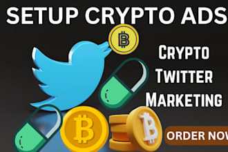 setup crypto ads, twitter marketing to trend your token on dexscreener today