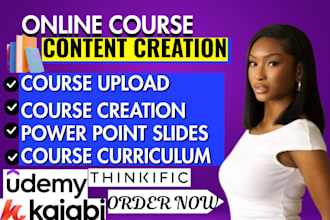 create online course creation course curriculum course content
