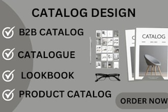 design a professional product catalog or lookbook for your brand