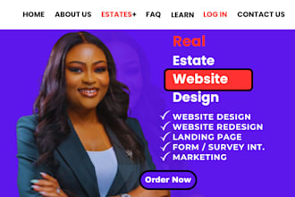 do SEO optimized real estate idx mls agent website or landing page