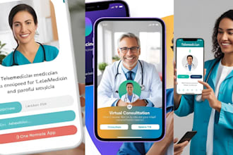 develop telehealth, telemedicine medical mobile app
