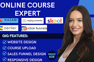 set up mighty network skool circle clickfunnel learnworlds kartra online course