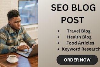 write SEO blog post articles for health tech travel and fashion niche