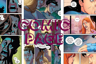 create comic art for graphic novels and story book, nsfw art, 2d